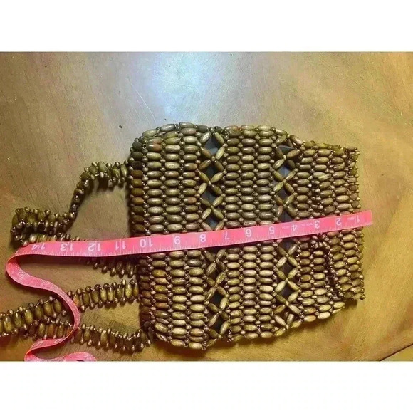 Vintage boho beaded mini backpack - Picture 3 of 6